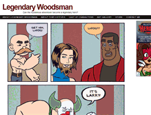 Tablet Screenshot of legendarywoodsman.com